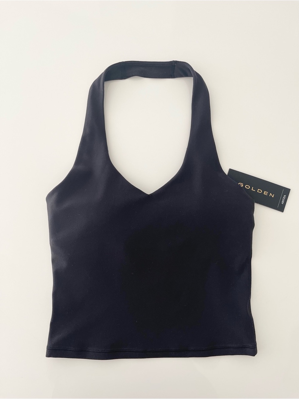 Aritzia Golden BUTTER Prime Sports Halter Top